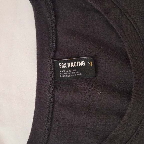 Fox Racing Black With Logo Muscle Tee Size Large Womens - Picture 3 of 6